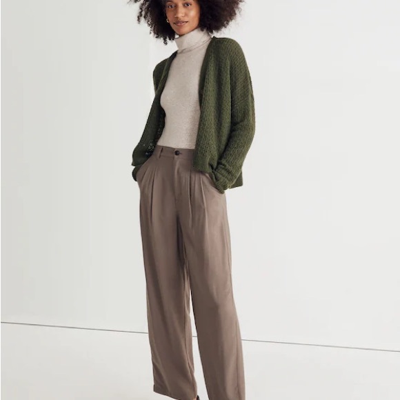 Madewell Alpaca Blend Mayfair Olive Green. Sweater Oversized Cardigan Plus 4X - Picture 3 of 11